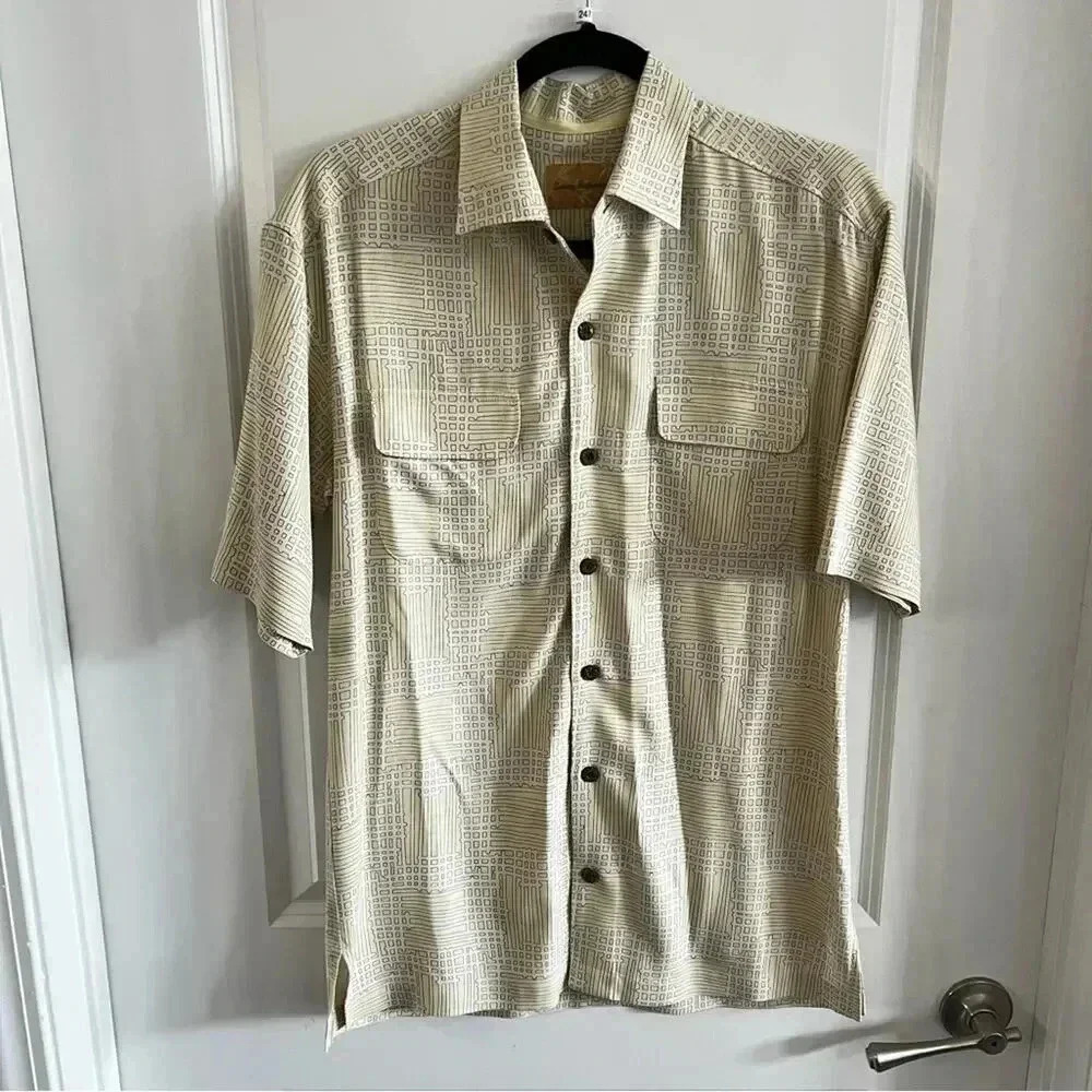 Tommy Bahama Silk Button Up Shirt Size Small - Picture 2 of 5